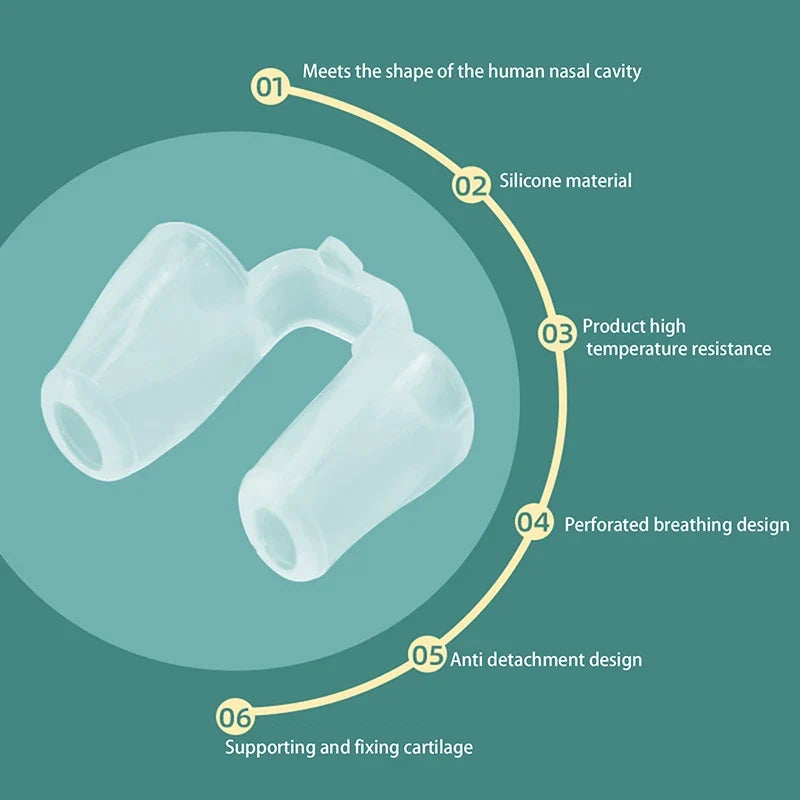 Nasal Support Clip for Rhinoplasty Recovery | Silicone Nose Shaper for Snoring