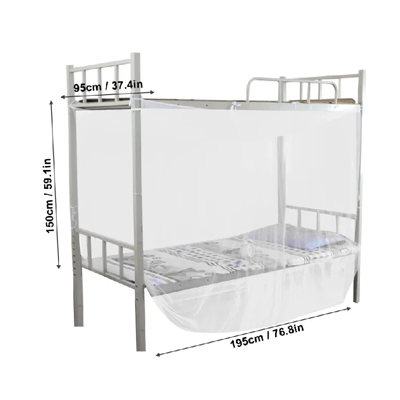 Mosquito Net for Bed Full Queen Size | 4 Corner Post Canopy Netting White