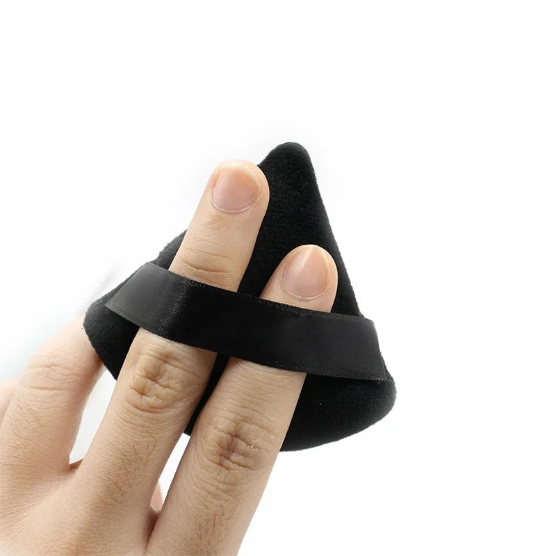 Reusable Triangle Velvet Powder Puffs | Soft Face Makeup Sponges
