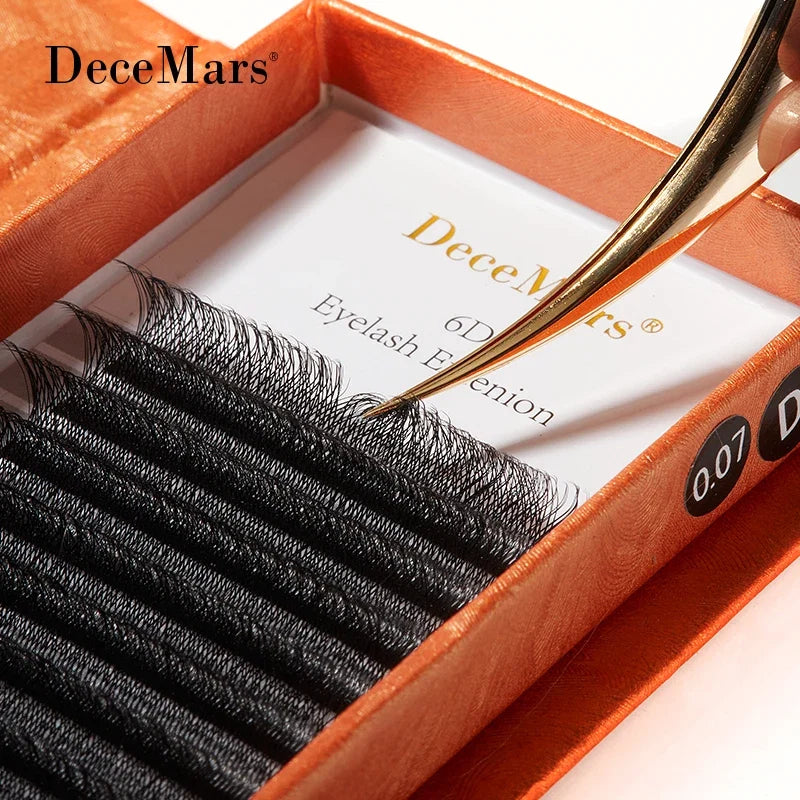 DeceMars 6D-W Shaped Eyelash Extensions | Salon-Grade Volume Lashes