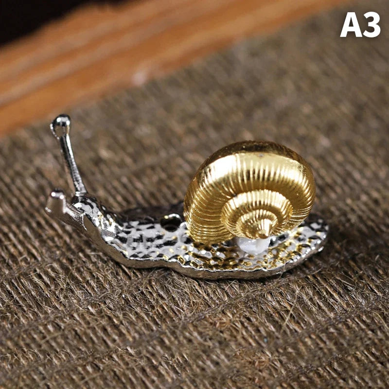Dragon Turtle Incense Holder | Brass Alloy Incense Burner with Snail Sculpture