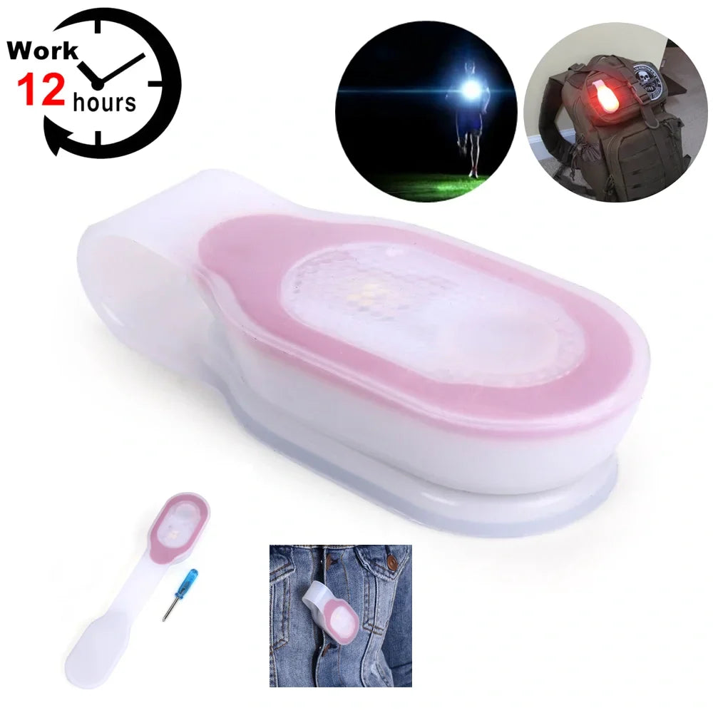 Mini Running Emergency Light | Clip Safety Soft Silicone Outdoor Cycling Lamp