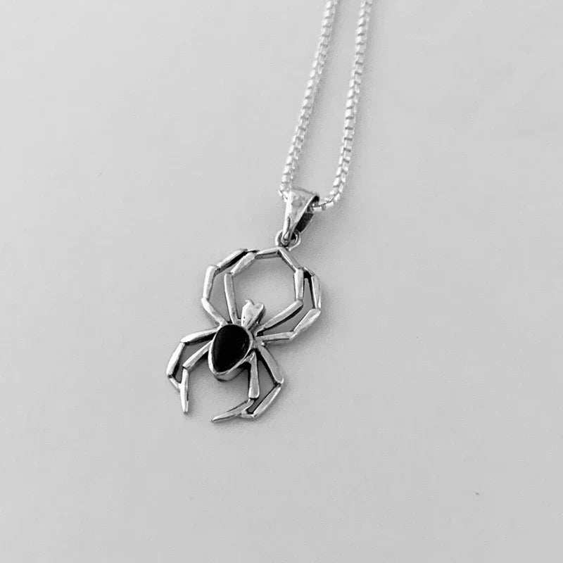 Huitan Cute Spider Animal Pendant Necklace | Y2K Trendy Jewelry for Women