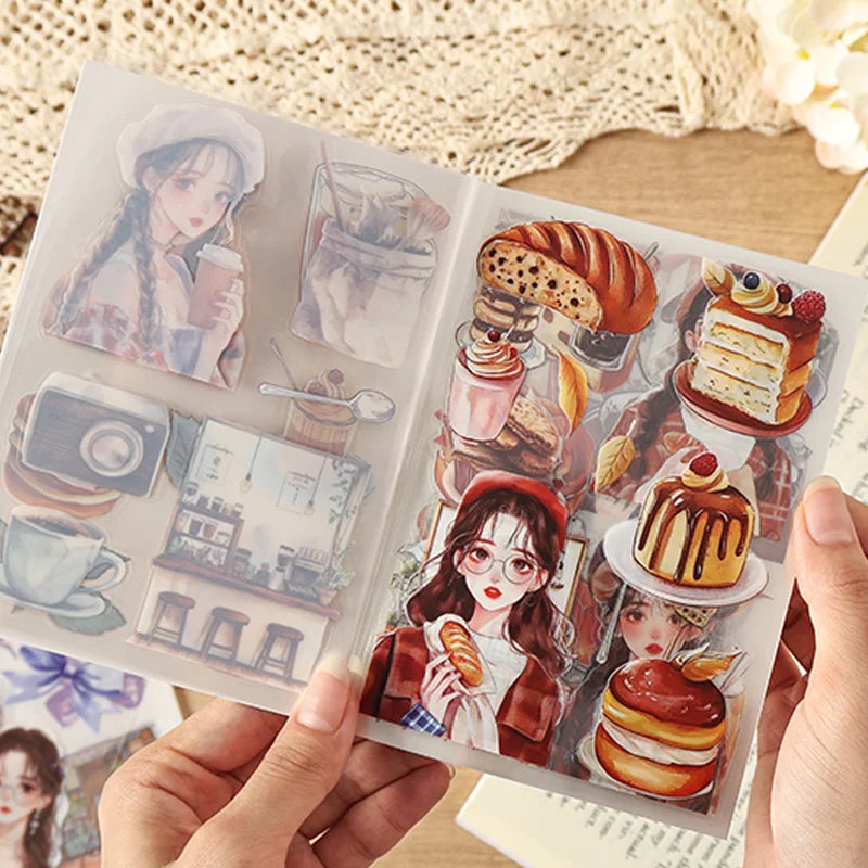 20pcs Floral Letter Sticker Set | Cute Landscape Theme for Scrapbooking and DIY Crafts