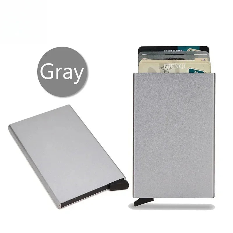 Slim Metal RFID Wallet | Minimalist Card Holder for Men and Women