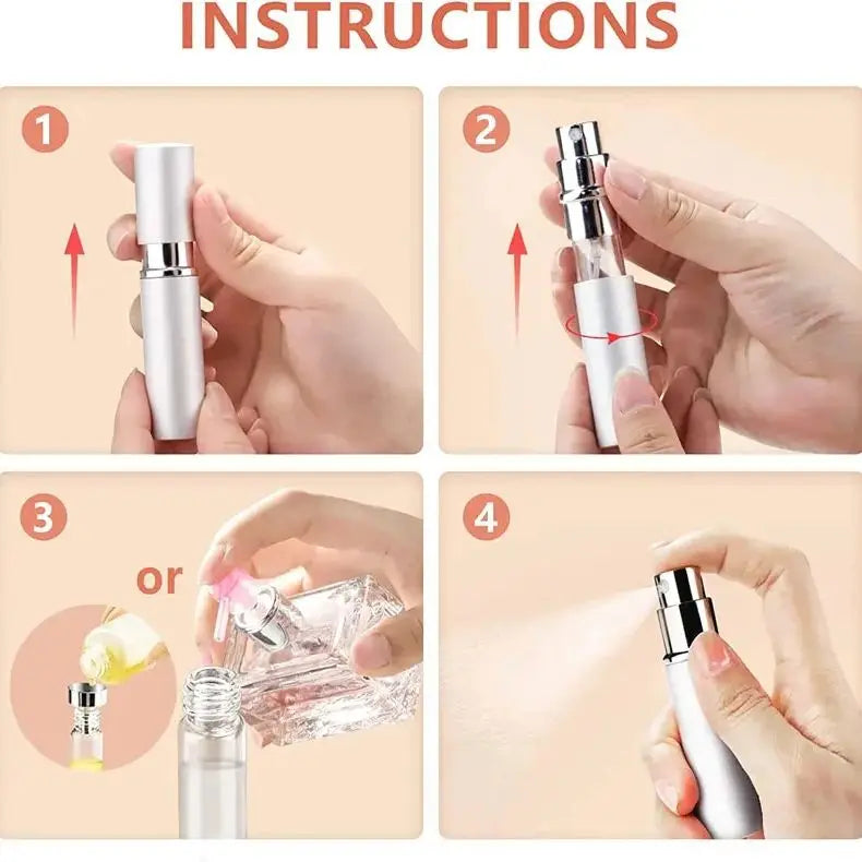 Portable Mini Perfume Atomizer Set | Refillable Travel Spray Bottles with Accessories