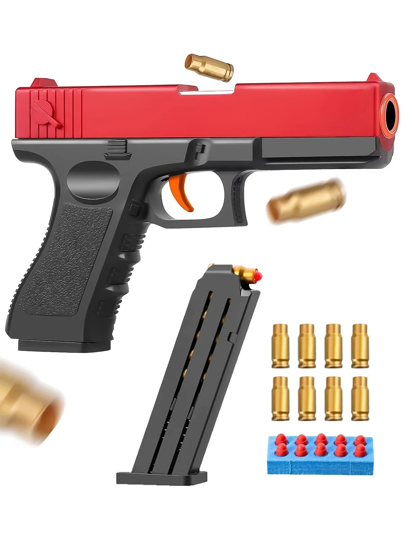 Soft EVA Foam Bullets for Toy Guns | Safe Shell Ejecting Ammo for Kids