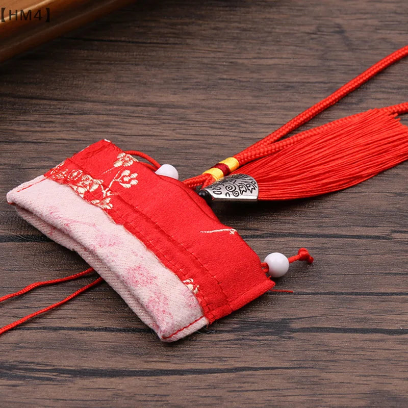 Chinese Style Embroidery Tassel Gift Pouch | Lotus Scented Sachet Bag