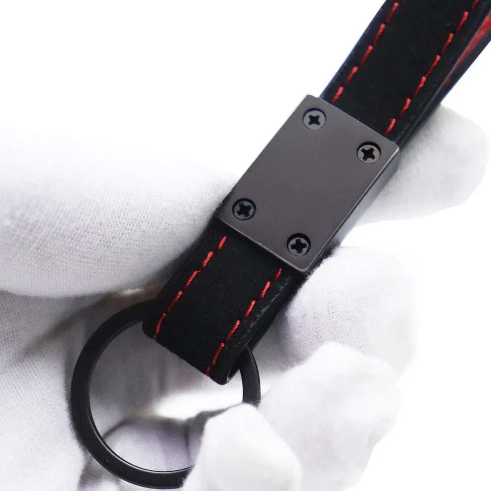 Motorcycle Leather Keychain for Honda CB500F CB500X CB650F CB650R CB750 CB1000R CB1100F CB1300 | Custom Fit Key Ring