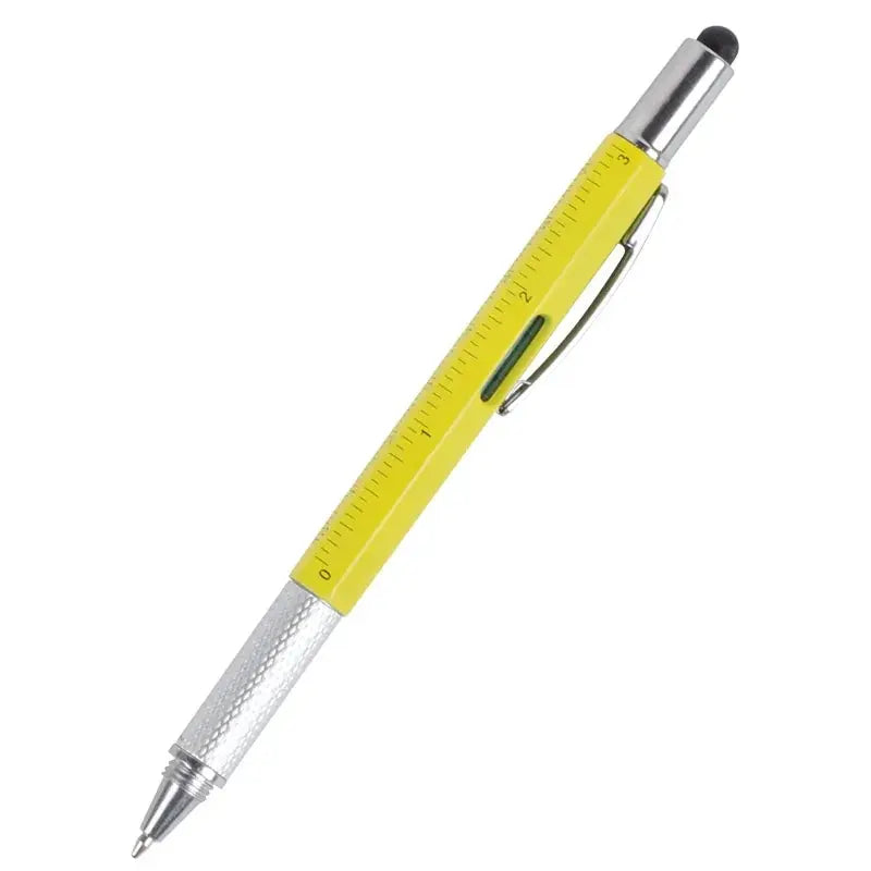 Multi-function Tool Pen | Six-in-One Ballpoint Pen with Screwdriver and Level