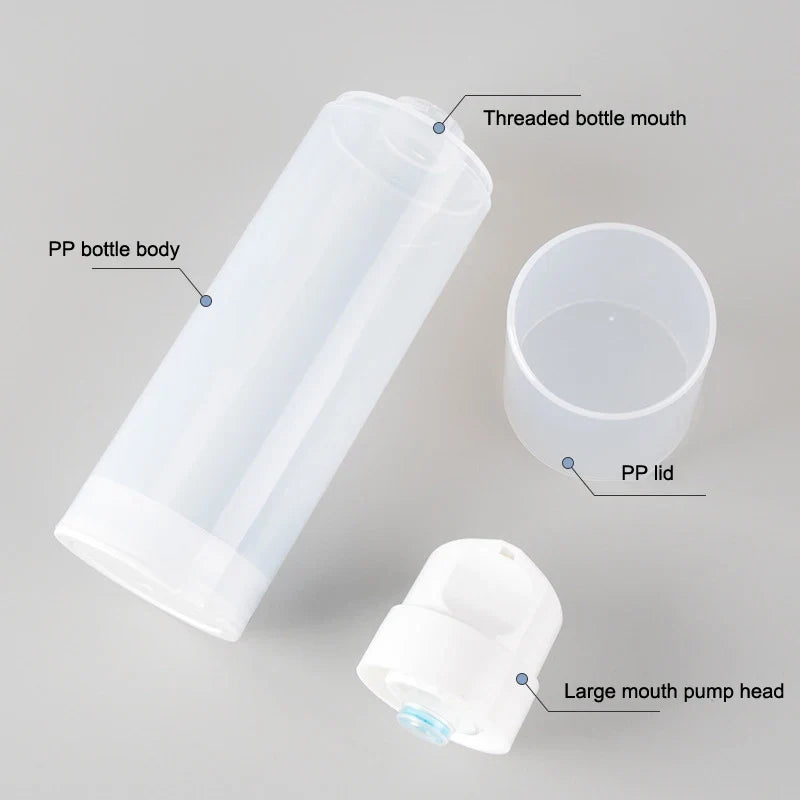 Travel Airless Pump Bottle Set | Leakproof Refillable Lotion Spray Bottles for Travel