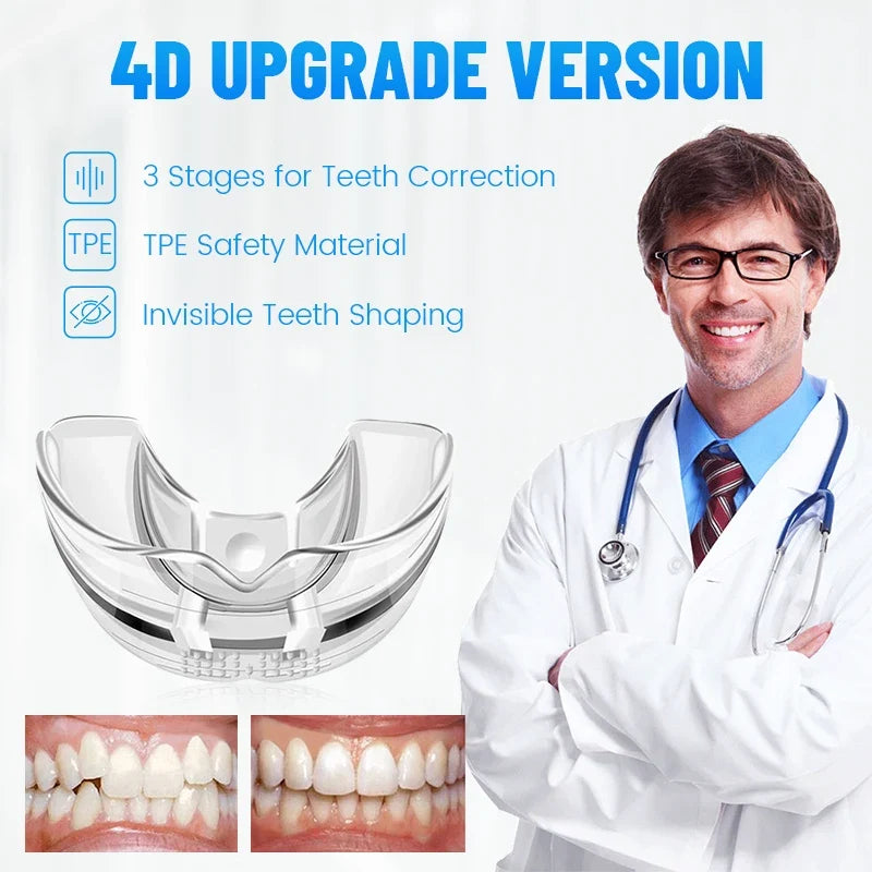 3 Stages Dental Orthodontic Braces Teeth Retainer | Anti Snoring Mouth Guard