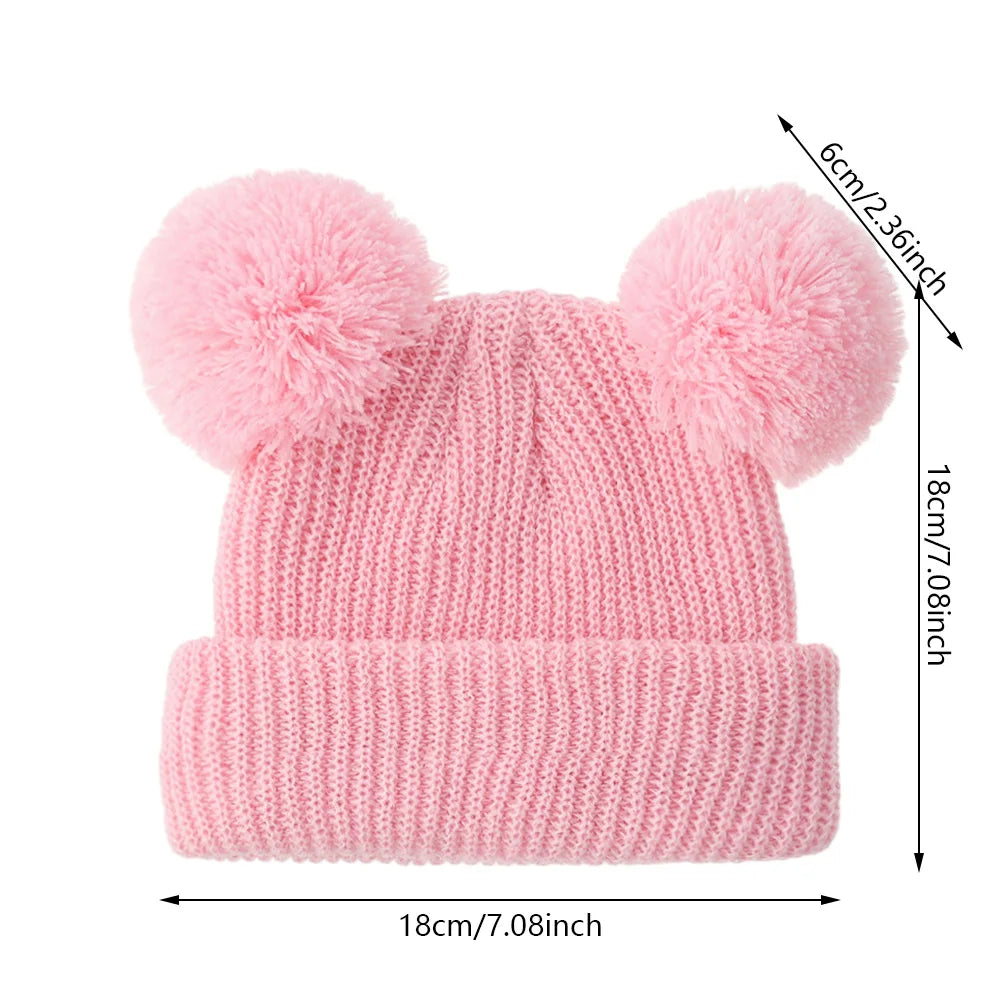 Baby Knotted Turban Hat for Newborns | Pom Pom Cap