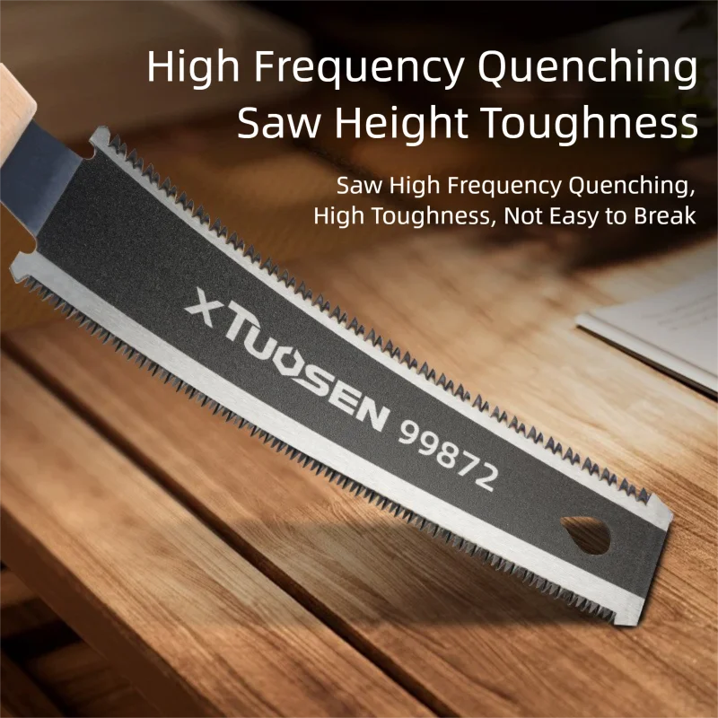 6-Inch Double-Sided Hand Saw | Flexible Flush Cutting Saw for Woodworking