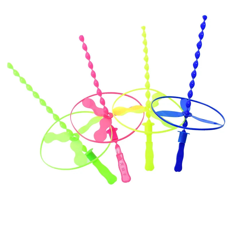 Colorful Bamboo Dragonfly Push Toys | 10/20 Pack Party Favors