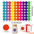 Colorful Dot Glue Stickers | Round Label Paper Pack for Organization and Gifts