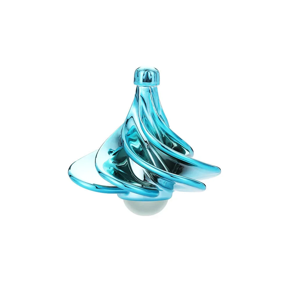 Wind Up Desktop Toy | Rotating Kinetic Spinner Fidget Stress Relief Gift