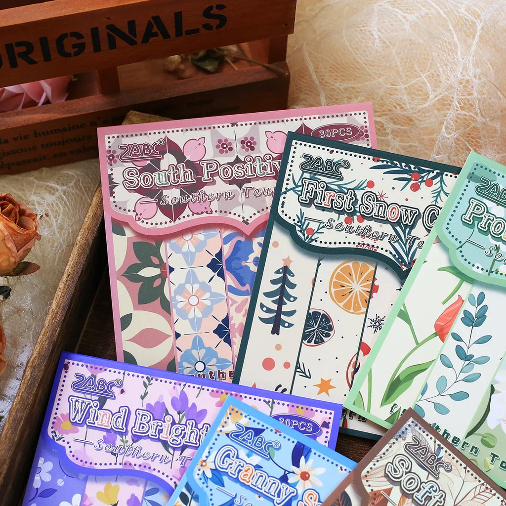 Vintage Floral Scrapbook Paper Set | 30 Sheets Aesthetic Journaling Supplies