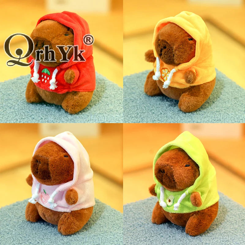 Capybara Plush Keychain | Cartoon Bag Pendant and Car Keyring