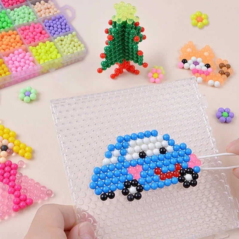 Water Beads Spray Magic Beads Set | 600 Piece Educational Puzzle Toy for Kids