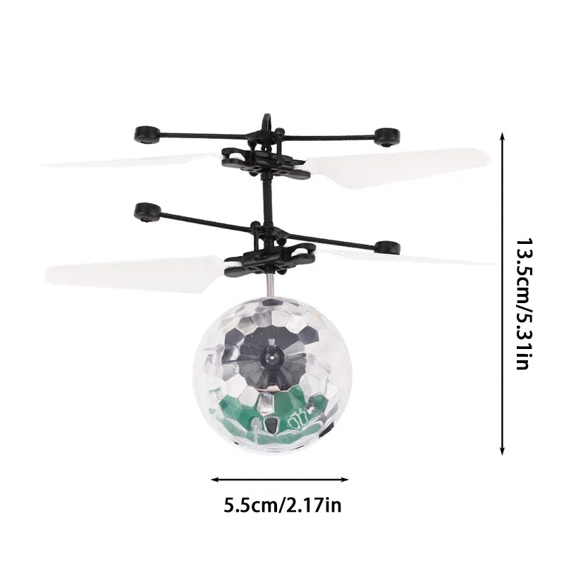 Gesture-controlled Luminous Crystal Ball Pendant | Interactive Light Toy for Kids