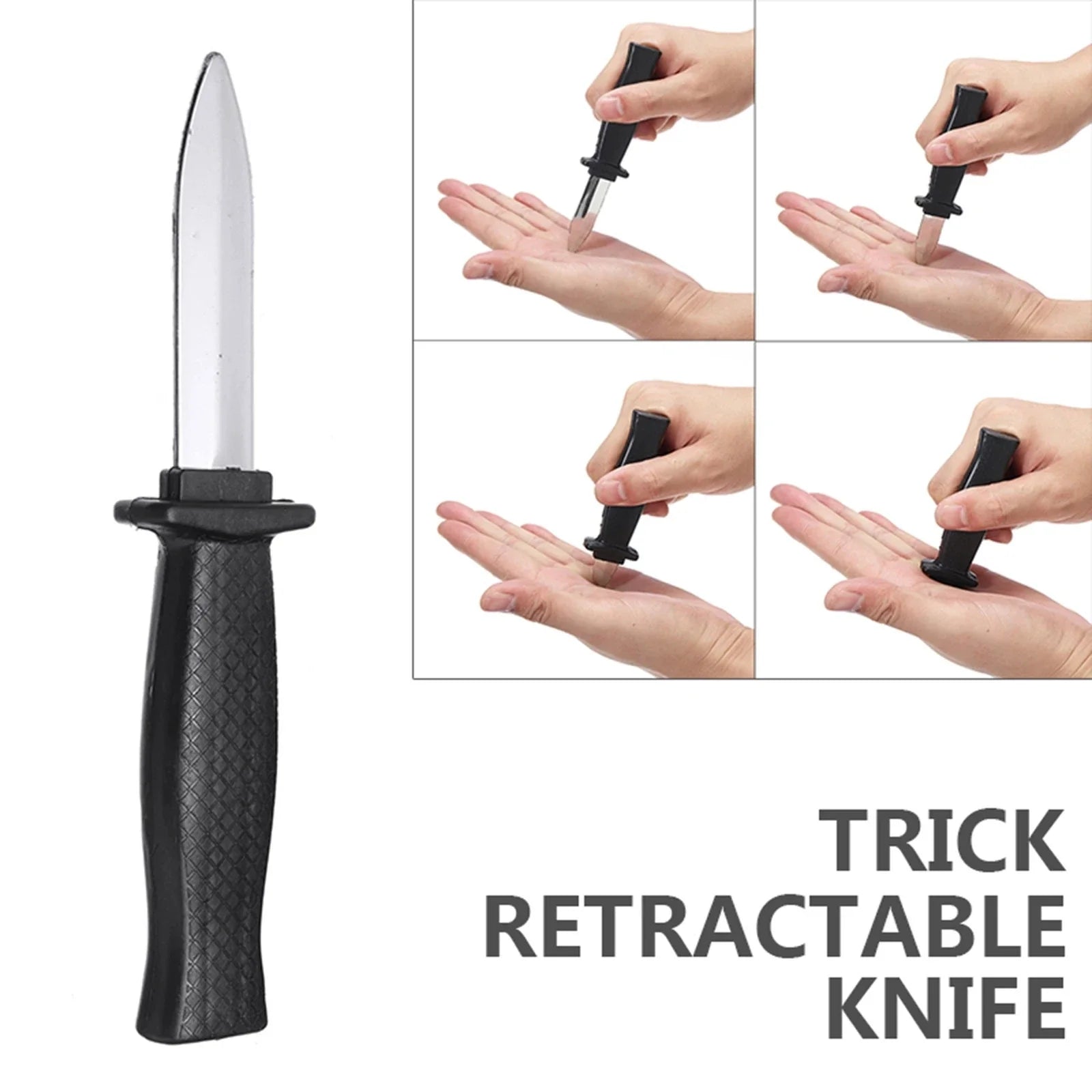 Retractable Prank Knife | Fake Dagger for Jokes and Magic Tricks