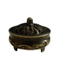 Mini Alloy Antique Three-legged Aromatherapy Stove | DIY Incense Burner for Tea Ceremony Decor