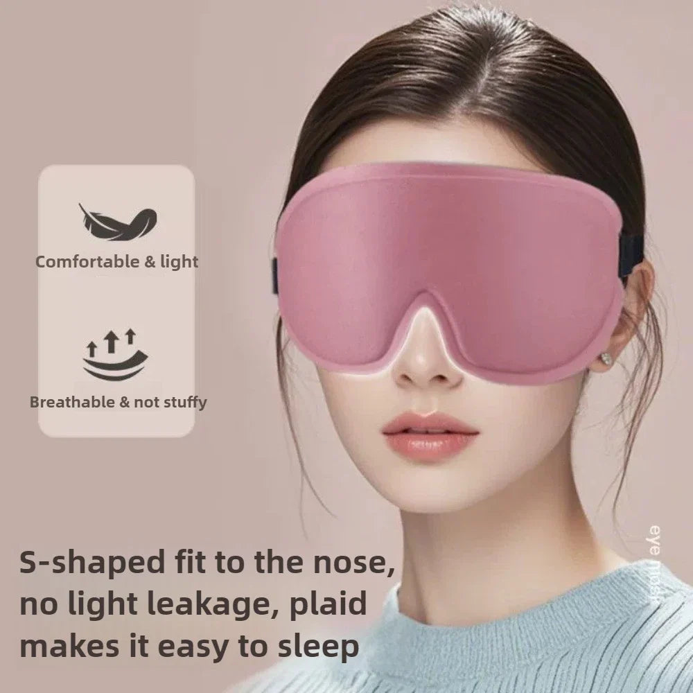 Travel 3D Sleeping Mask | Blockout Light Sleep Aid with Memory Foam