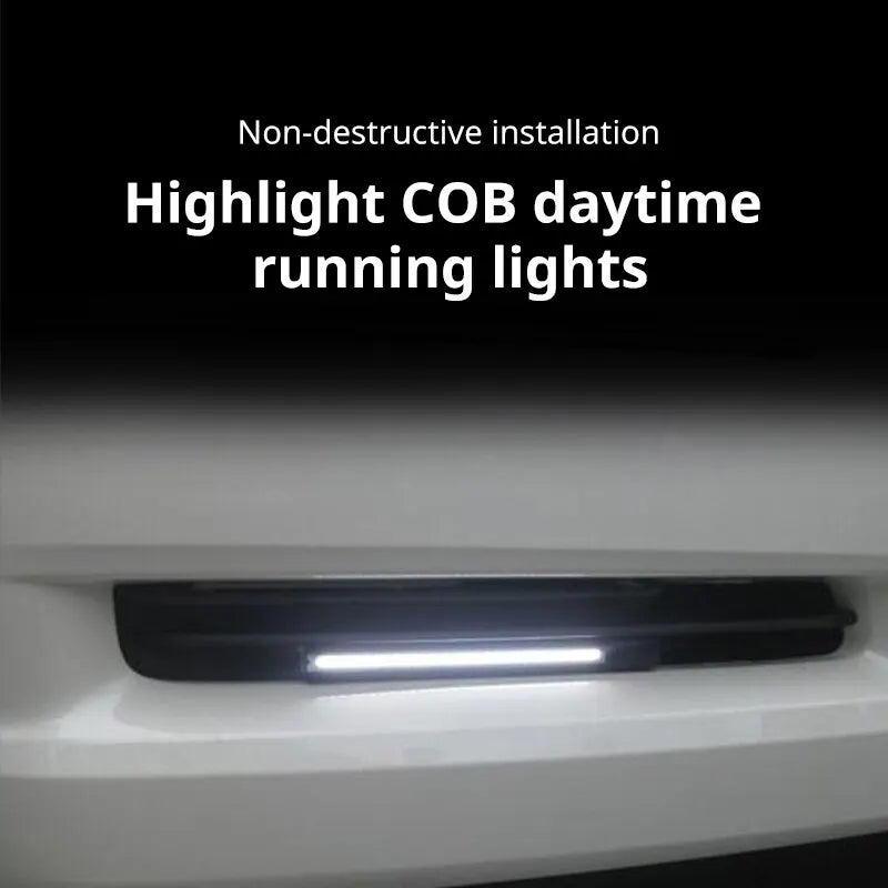 2pcs 17cm Universal Waterproof Daytime Running Lights | COB Fog Lamp Strip Lights