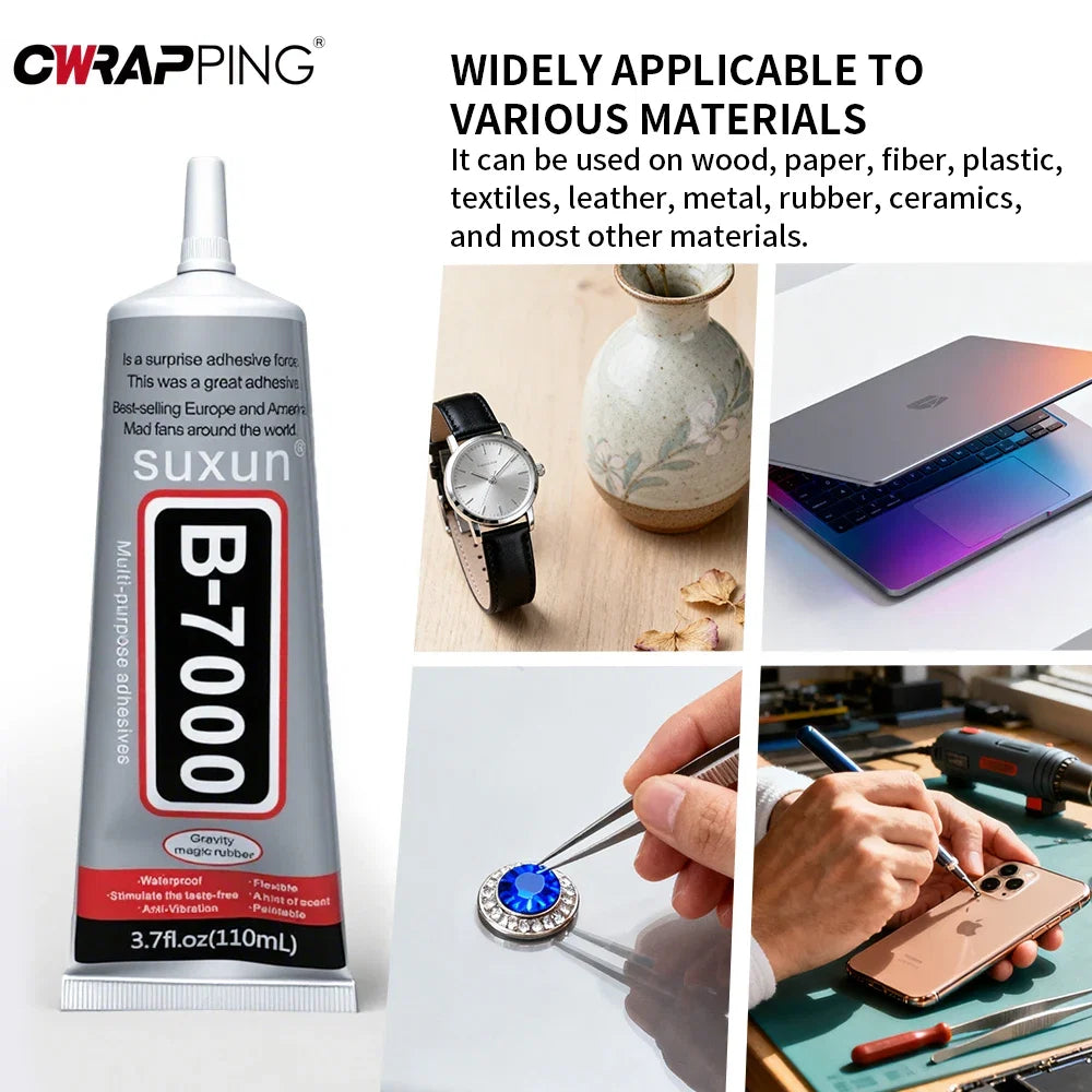 T-7000 Universal Adhesive Glue | Multi-Surface Repair Solution for Electronics and DIY Projects