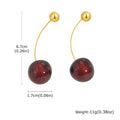 Vnox Vivid 3D Cherry Earrings | Fashion Cute Fruit Drop Earrings for Women