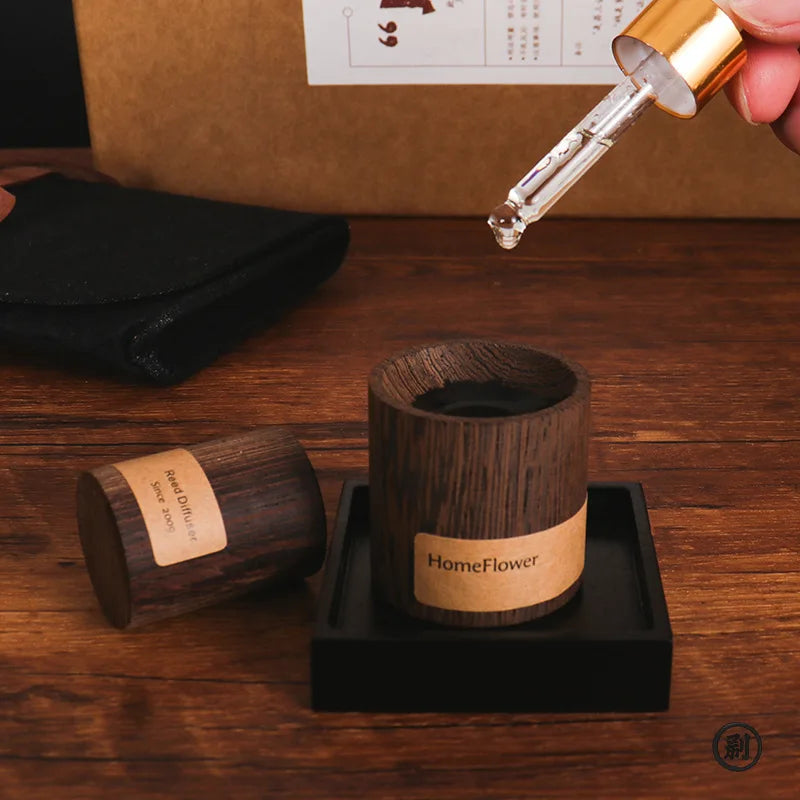 Black Walnut Aroma Diffuser | Ultrasonic Essential Oil Diffuser for Sleep and Relaxation