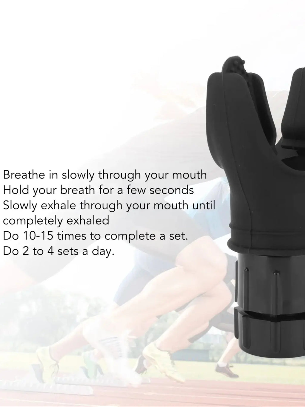 Adjustable Breathing Exerciser | Handheld Lung Expansion Training Tool