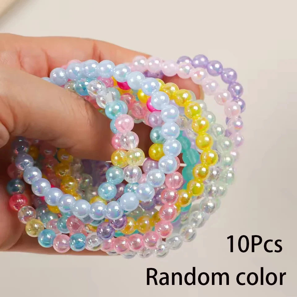 Candy Color Beads Bracelet Set for Kids | 10pcs Party Favors