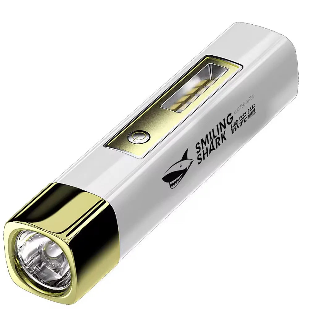 USB Rechargeable LED Flashlight 2 in 1 | Super Bright Mini Torch with Power Bank