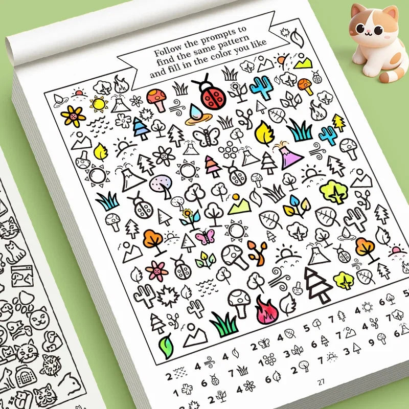 Find Hidden Objects Look and Color | Dual Gameplay Early Education Game Book