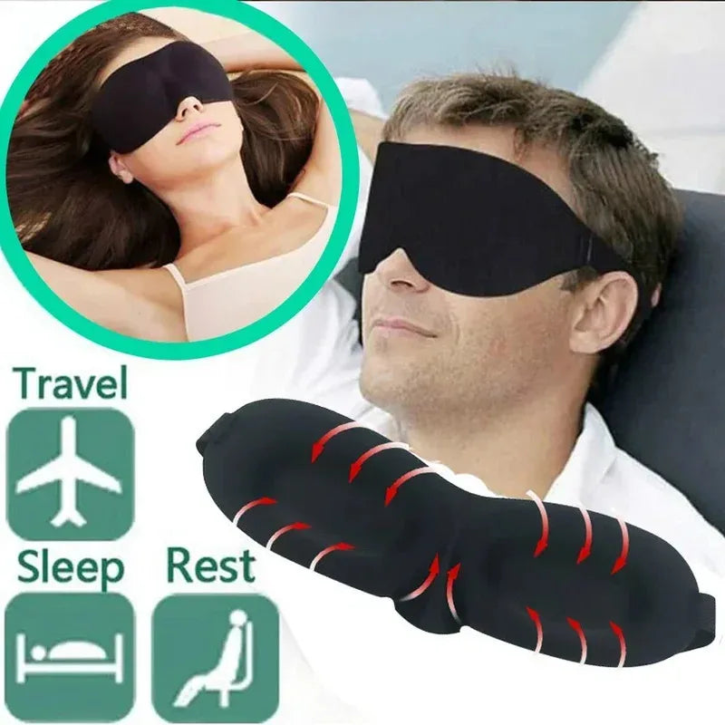 3D Sleep Mask for Men and Women | Light Blocking Eye Mask for Comfort