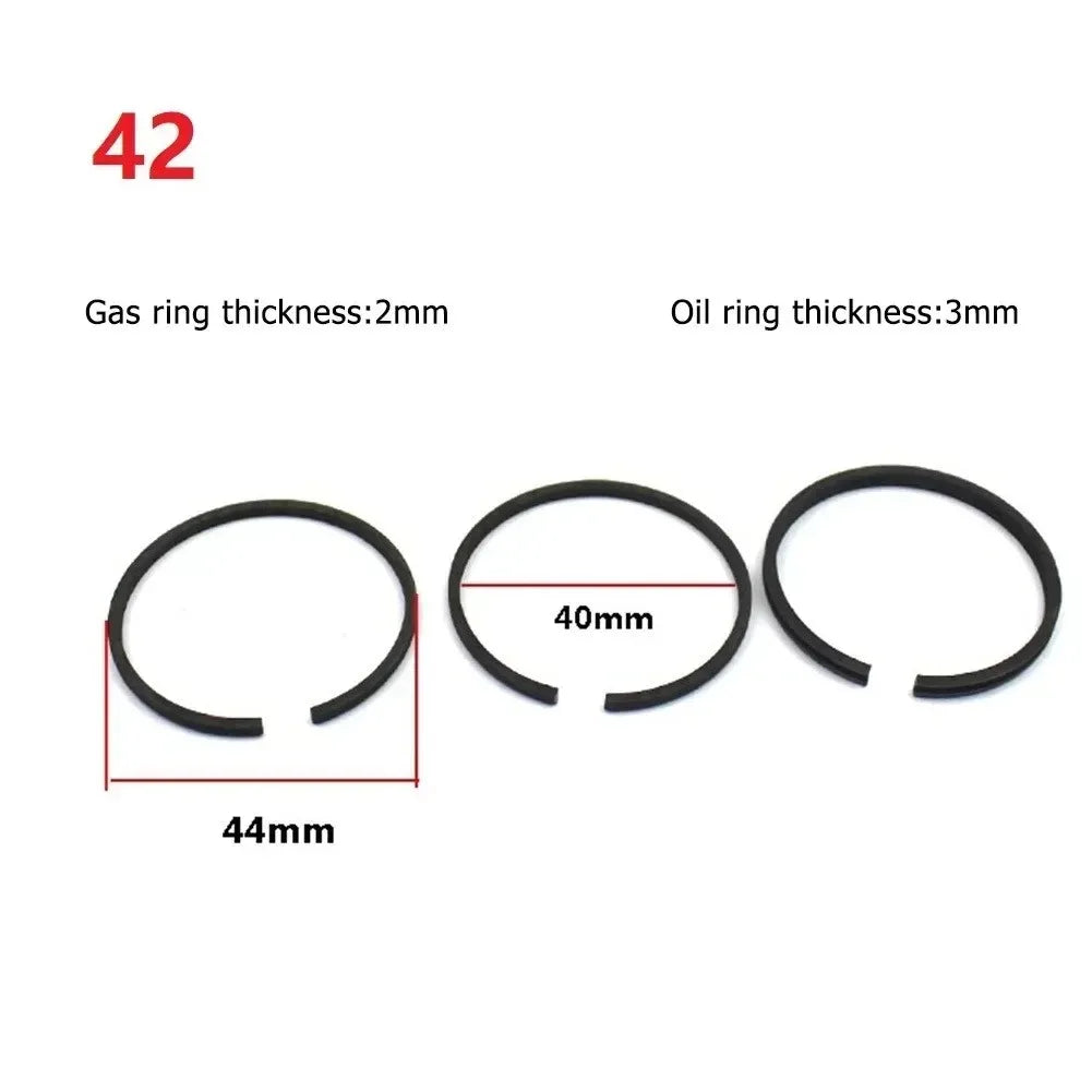 3pcs Piston Rings Set for Air Compressor | Pneumatic Cylinder Replacement Kit