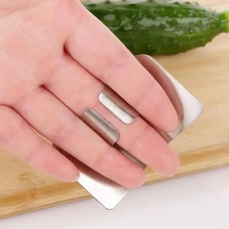 Stainless Steel Finger Protector | Kitchen Knife Cutting Safety Guard