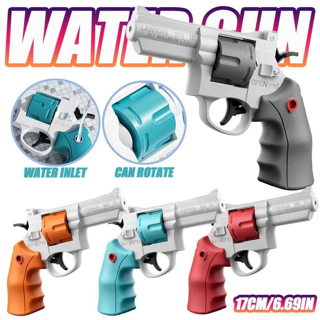 Water Blaster Revolver Toy | High-Powered Outdoor Water Gun for Kids