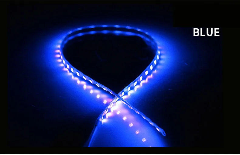 2PCS Car LED Strip Lights 45cm 1210 45SMD | Waterproof Auto Atmosphere Decorative Lamp