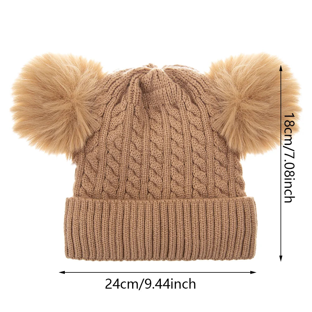 Baby Knotted Turban Hat | Warm Fleece Lined Beanie for Infants