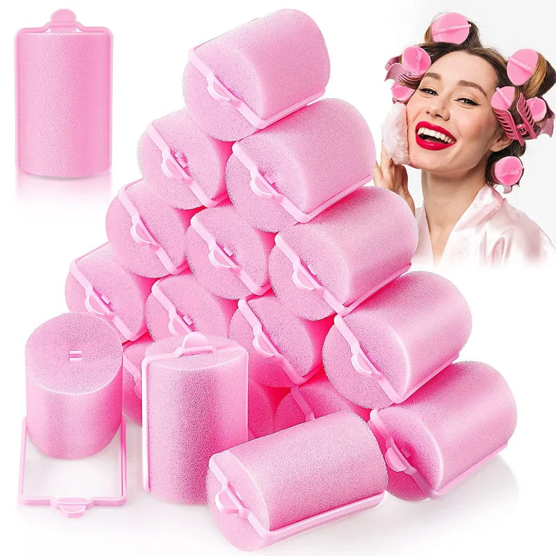 Soft Sponge Foam Cushion Hair Rollers | DIY Home Hair Styling Kit