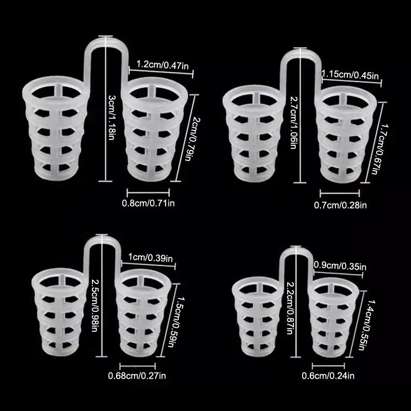 Silicone Anti Snore Nasal Dilators | Professional Sleeping Aid Nose Clips