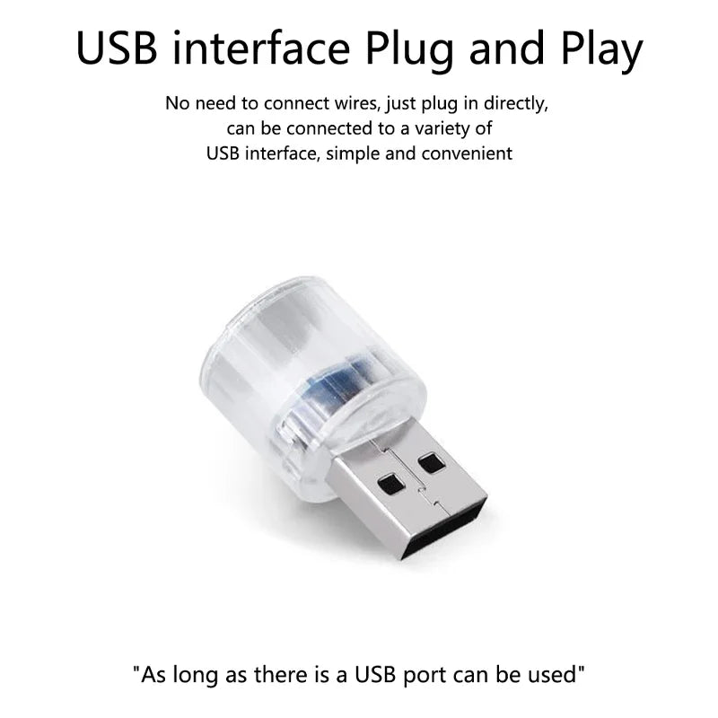 Mini USB RGB Night Light | Interior Ambient LED Decorative Lamp