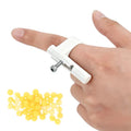Fingertip Decompression Ring with 48 Plastic Marbles | Stress Relief Toy and Keychain Launcher