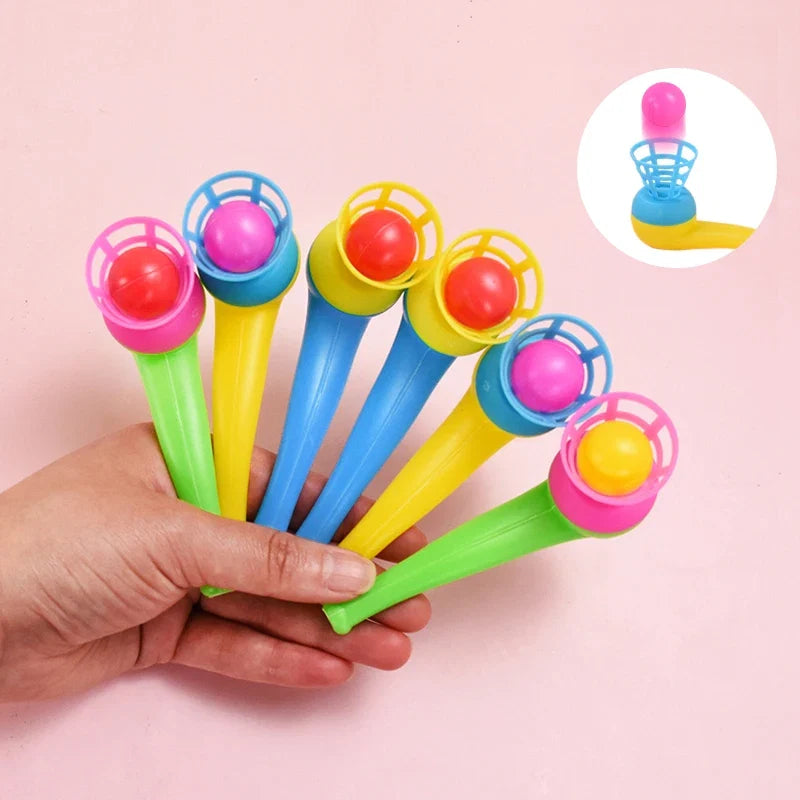 Colorful Blowing Pipe Magic Floating Ball Game | Kids Party Favor Toy