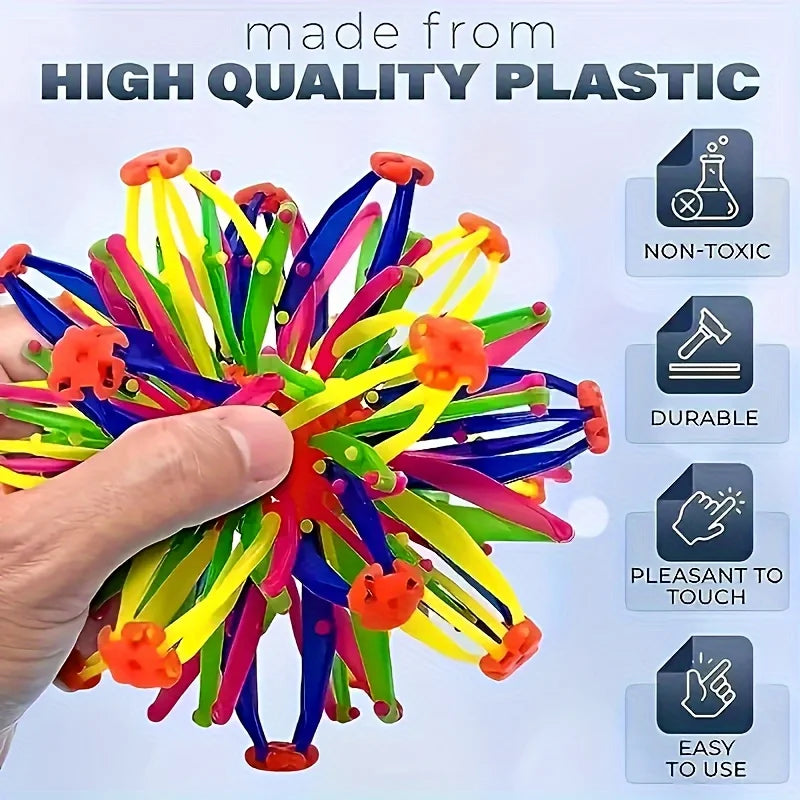 Rainbow Expandable Stress Ball | Sensory Fidget Toy for Kids