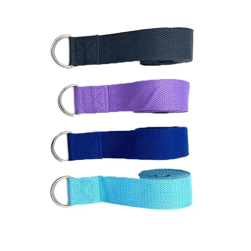 Yoga Strap with D Ring Buckle | Adjustable Stretching Belt for Flexibility