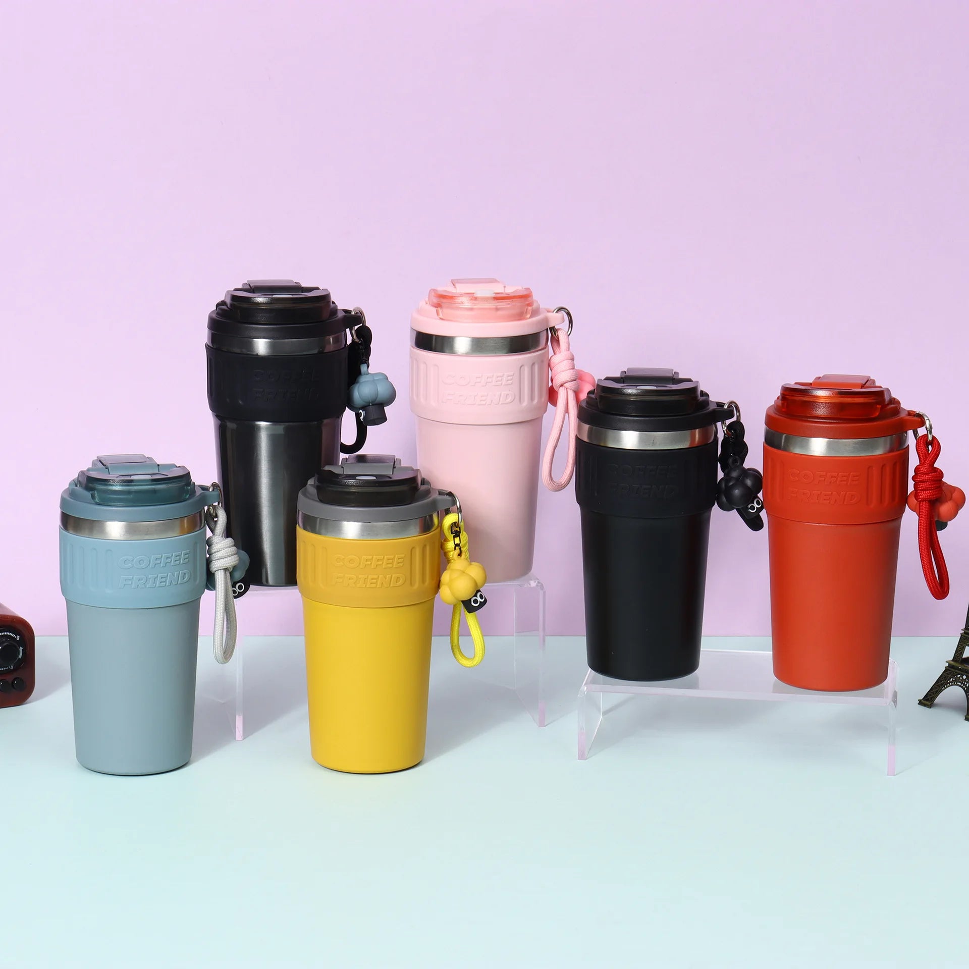Travel Coffee Tumbler | 550ml Stainless Steel Vacuum Flask